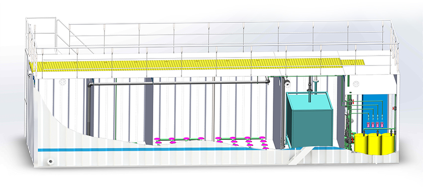 花博會一體化污水處理設備渲染圖
